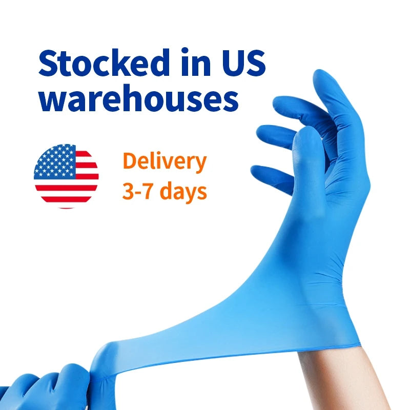 Latex free Gloves 100 Pcs Free Shipping