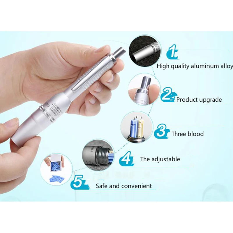 Bloodletting pen puncture cupping discharge silt painless exsanguination multiple bloodletting needle one-time blood collection