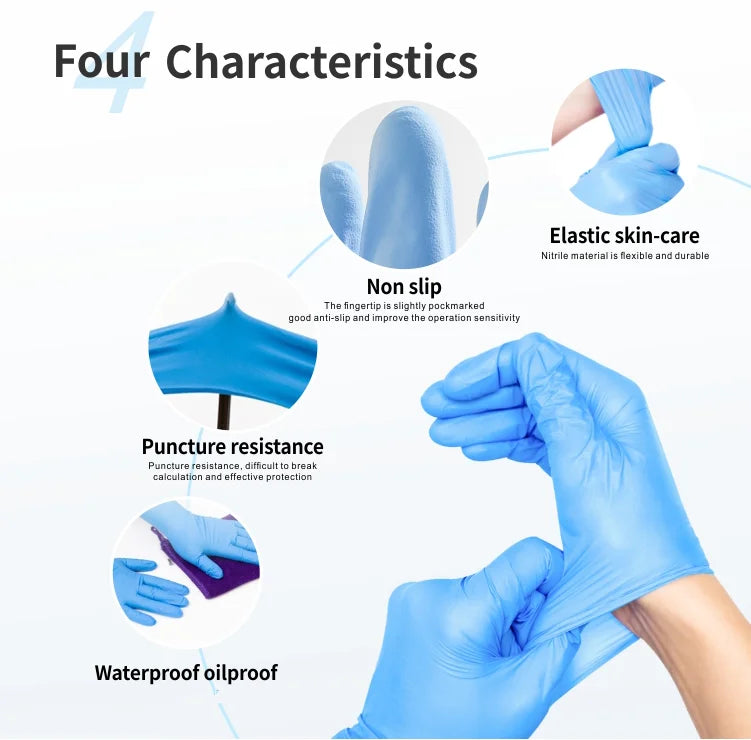 Latex free Gloves 100 Pcs Free Shipping