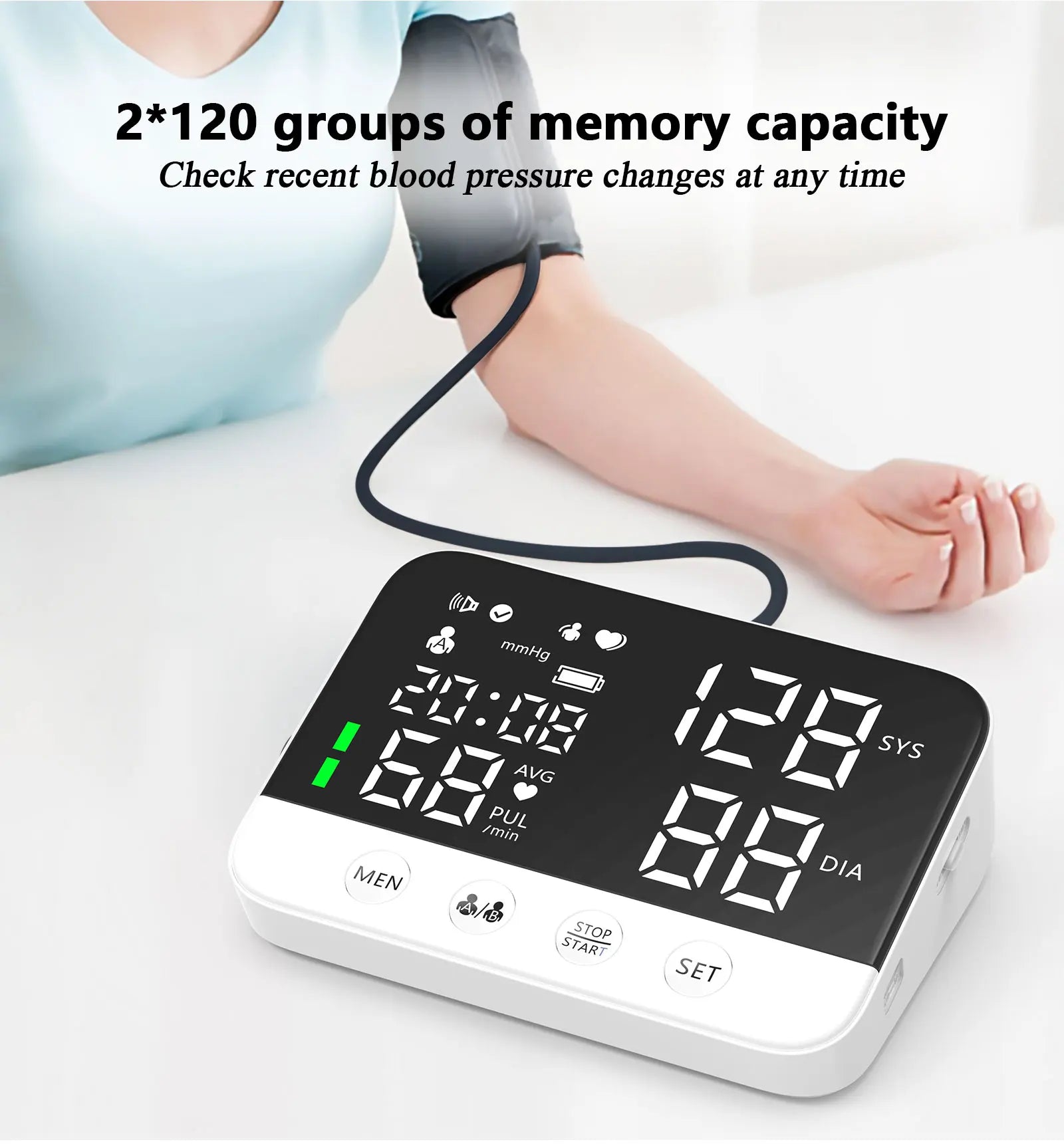 Medical BP Monitors Rechargeable Free shipping 5-8 business days