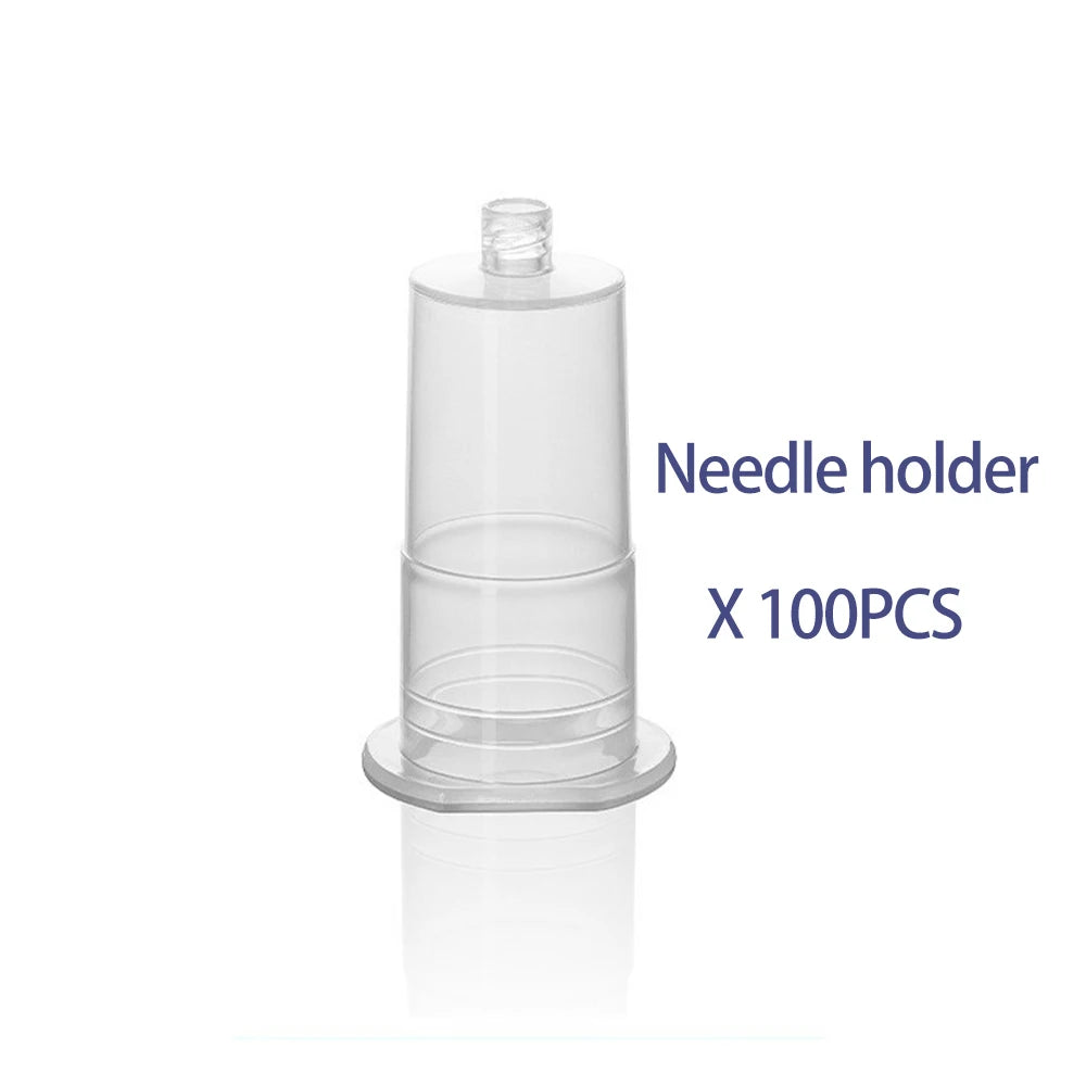 100Pcs Disposable Blood Holder with Exchangeable Needle Collection Needle Holder For Blood Collection Use Cat Dog Pet Care Room