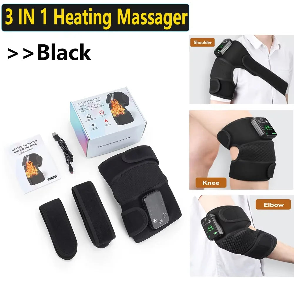 Electric Heating Shoulder Brace LED Display Vibration Shoulder Massage Support Belt Strap For Joint Brace Care Muscle Relaxation