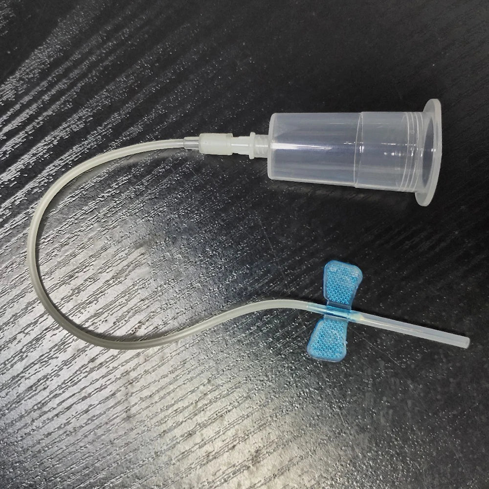 100Pcs Disposable Blood Holder with Exchangeable Needle Collection Needle Holder For Blood Collection Use Cat Dog Pet Care Room
