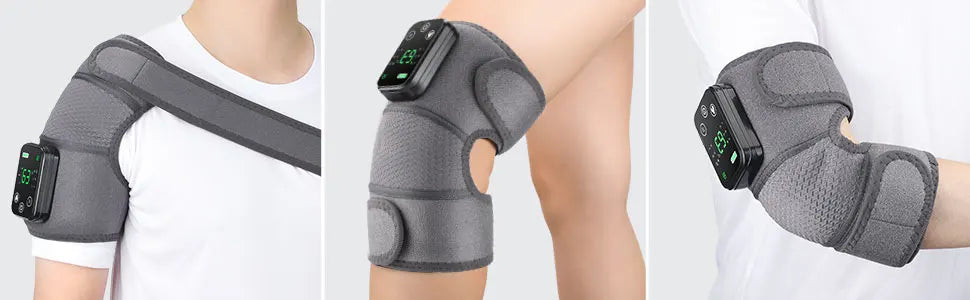 Electric Heating Shoulder Brace LED Display Vibration Shoulder Massage Support Belt Strap For Joint Brace Care Muscle Relaxation