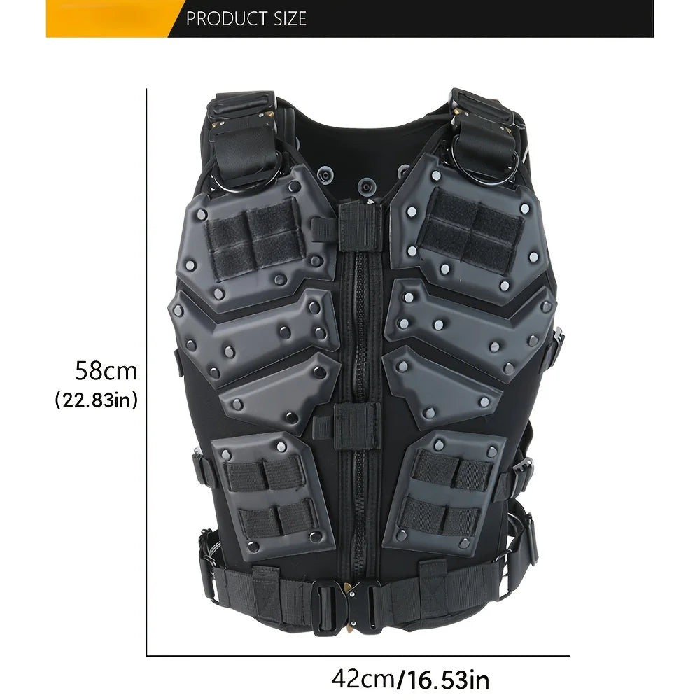 50 % off free delivery Tactical Vest for Men Vest Youth Adjustable Vest Fit Adult Cosplay Costumes Suitable for weights below 85 kg (187.39 lb)
