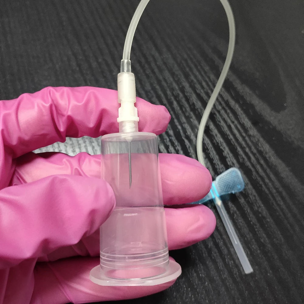 100Pcs Disposable Blood Holder with Exchangeable Needle Collection Needle Holder For Blood Collection Use Cat Dog Pet Care Room
