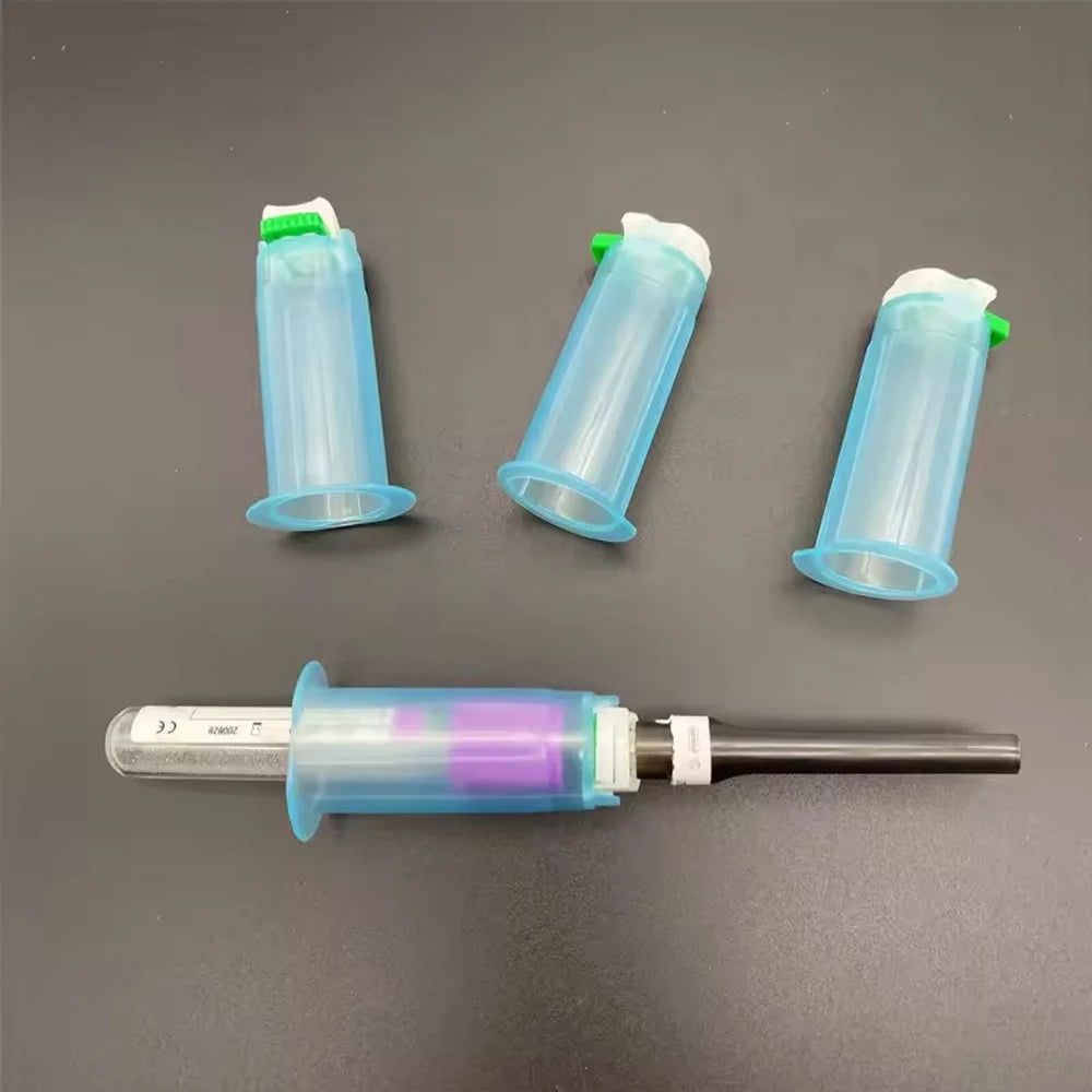 10pcs Disposable Vacuum Blood Collection Tube Needle Holder for Blood Collection Without Needle