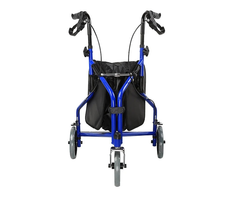 Elderly Training Walking Aids Can Sit Foldable Storage Walker Three Wheeled Carts Shopping Carts Are Portable And Lightweight
