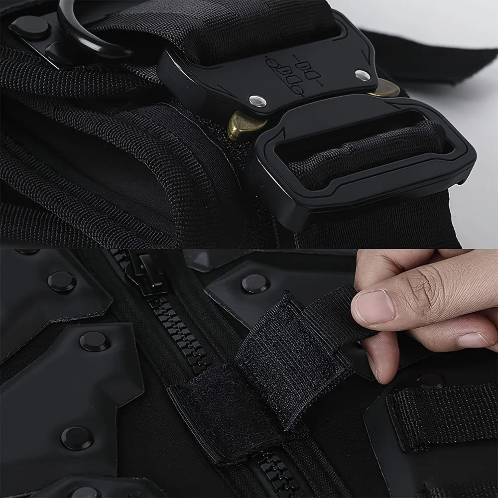 50 % off free delivery Tactical Vest for Men Vest Youth Adjustable Vest Fit Adult Cosplay Costumes Suitable for weights below 85 kg (187.39 lb)